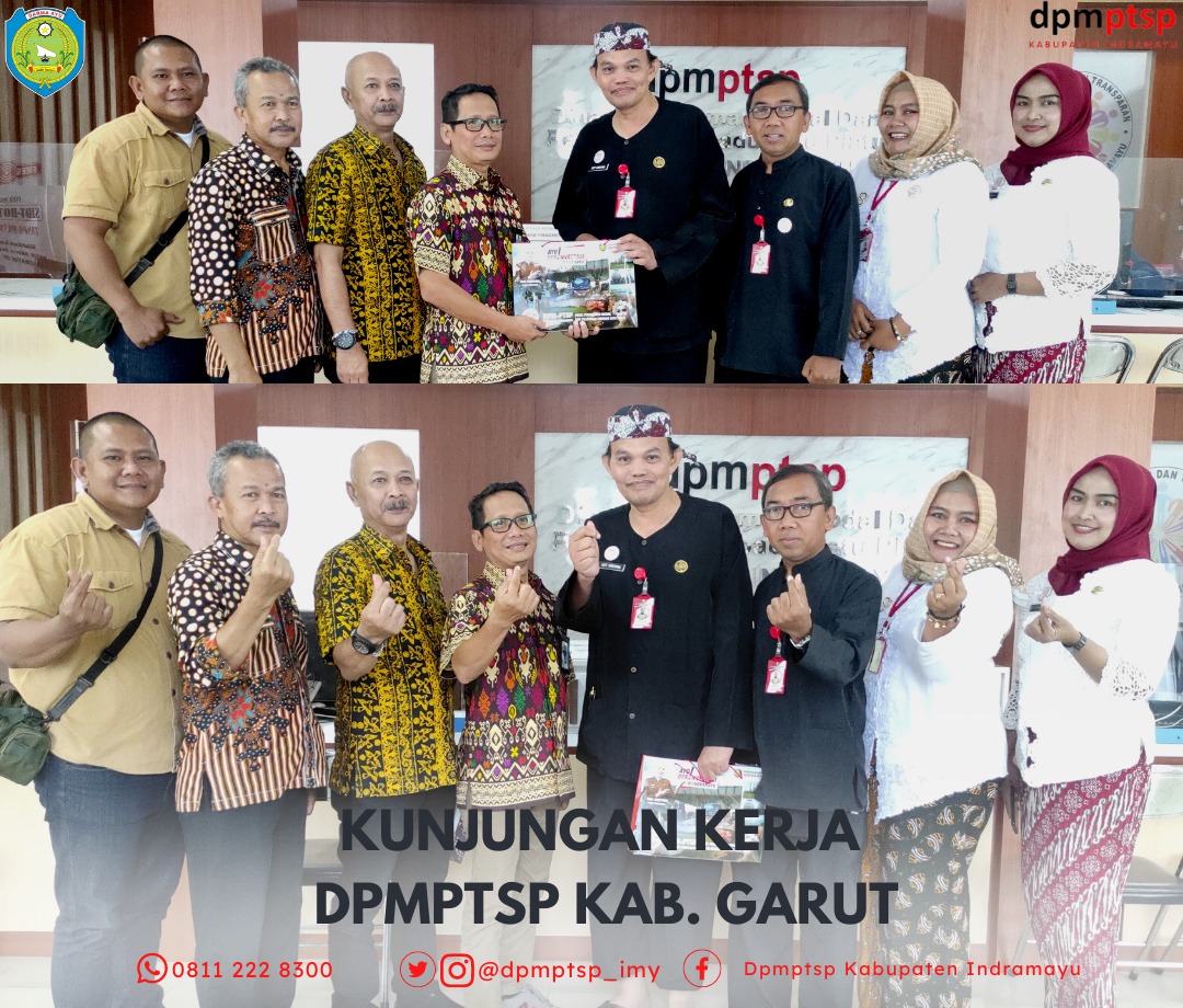 Kunjungan kerja Kepala Bidang Perizinan dan SDA DPMPTSP Kabupaten Garut, Drs. Wawan Arief Gunawan beserta Tim.